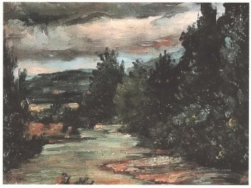  paul - River in the plain Paul Cezanne